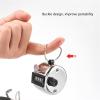 Metal Handheld Tallies Counter 4-Digit Number Count Clickers Counter Mechanical Counters Clickers Pitches Counter For Coaching view 4