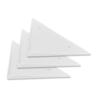 HANABASS 3pcs Table Soccer Corner Guards Plastic Table Edge Protectors Triangle Shape Corner Covers for Foosball Safety