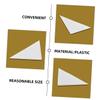 HANABASS 3pcs Table Soccer Corner Guards Plastic Table Edge Protectors Triangle Shape Corner Covers for Foosball Safety view 3