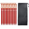 10Pcs Outdoor Stake Camping Anchors Peg Aluminiums Alloys Tent Stake Heavy Duty Beach Tent Peg Canopys Stake view 1
