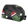 2 Pieces Scrub Caps Women Chef Cap Cute Scrub Caps Women for Hospital Christmas Glove Candy Multicoloured
