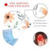 2 Pieces Scrub Caps Women Men's Scrub Cap Nursing Hats for Women for Hospital Leaves Herb Multicoloured view 2