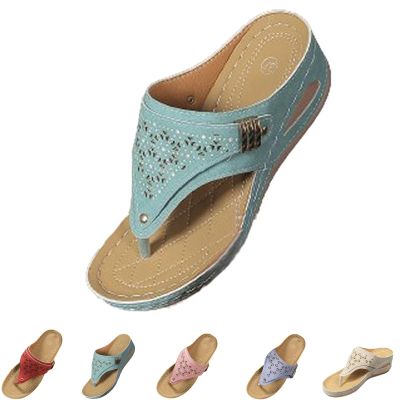 Liggici Avylays Orthopedic Sandals,Breathable Mesh Hollow Sports Sandals,Orthopedic Flip-Flops Summer Casual Sandals (Green,US:9/EU:41)