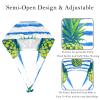 2 Pieces Scrub Caps Women Scrub Cap Scrub Caps Surgical Women for Hospital Pineapple Stripe Multicoloured view 3