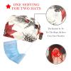 2 Pieces Scrub Caps Women Scrub Cap Surgical Bouffant Caps for Women for The Surgeon Pinecone Flowers Multicoloured view 2