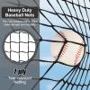 AOLIGEIJS 6'X6' Baseball Softball Practice Net,Pitching Net,Batting Net,with Bonus Strike Zone,Target and Bow Frame,for Hitting,Pitching,Catching view 3