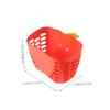 BRIGHTFUFU Cute Boy Girl s Bike Front Basket Durable Plastic Storage for Toys Snacks Stylish Orange Color Biking Adventures Easy to Install view 2