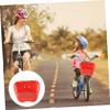 BRIGHTFUFU Cute Boy Girl s Bike Front Basket Durable Plastic Storage for Toys Snacks Stylish Orange Color Biking Adventures Easy to Install view 4