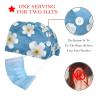 2 Pieces Scrub Caps Women Scrub Caps Women Satin Lined Nursing Scrub Caps for Hospital Flowers White view 2