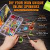 Dovesun Spinner Making Kit DIY Fishing Lure Making Kit Fishing Gifts for Fisherman Inline Spinner Baits with Colorful Spinner Blades B-155PCS-Beetle Blades-Inline Spinner Making Kit view 2
