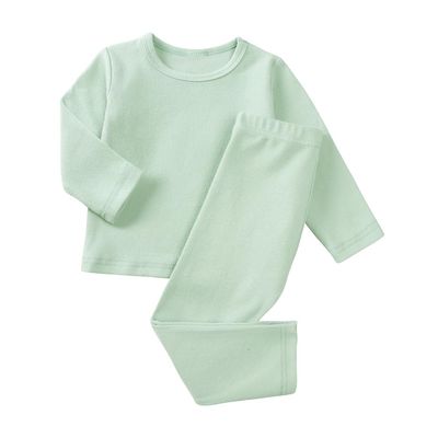 MYGBCPJS Boys Girls Cotton Pajamas Set Kid 2Pcs Long Sleeve Crew Neck PJS T-shirt + Elastic Waist Pants Sleepwear Suit