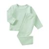 MYGBCPJS Boys Girls Cotton Pajamas Set Kid 2Pcs Long Sleeve Crew Neck PJS T-shirt + Elastic Waist Pants Sleepwear Suit view 1