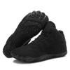 Bestgift Outdoor Shoes Winter Snow Boots Men Waterproof Cotton Shoes Women Padded Thickened Black 9.5 view 1