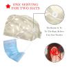 2 Pieces Scrub Caps Women Scrub Caps Women Satin Lined Surgical Scrub Cap for Kitchen Leaf Multicoloured view 2