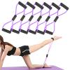 6PCS Fitness 8 Yoga Pulling Rope Figure 8 Exercise Bands 8 Shaped Resistance Bands Arm Exercise Bands Figure 8 Resistance Bands for Women view 2