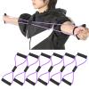 6PCS Fitness 8 Yoga Pulling Rope Figure 8 Exercise Bands 8 Shaped Resistance Bands Arm Exercise Bands Figure 8 Resistance Bands for Women view 3