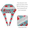 2 Pieces Scrub Caps Women Chef Cap Nurse Scrub Cap for Home Christmas Gloves Multicoloured view 4