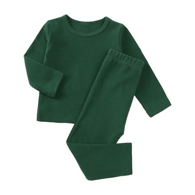 MYGBCPJS Boys Girls Cotton Pajamas Set Kid 2Pcs Long Sleeve Crew Neck PJS T-shirt + Elastic Waist Pants Sleepwear Suit