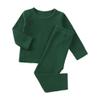 MYGBCPJS Boys Girls Cotton Pajamas Set Kid 2Pcs Long Sleeve Crew Neck PJS T-shirt + Elastic Waist Pants Sleepwear Suit view 1