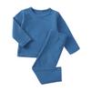MYGBCPJS Boys Girls Cotton Pajamas Set Kid 2Pcs Long Sleeve Crew Neck PJS T-shirt + Elastic Waist Pants Sleepwear Suit view 1
