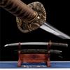 HERO SWORD Handmade Damascus Steel Dragon Wakizashi Real Sharp Authentic Japanese Samurai Sword Middle Length Combat Ready Black Cool Sword for Mens Best Gift view 4