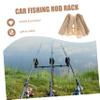 Anneome 2pcs Fishing Rod Rack for Car Fishing Pole Holder Easy to Install Roof Mount Space-saving Design for Secure Transport view 4