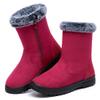 Aomigoct Warm Winter Boots for Women: Fur Lined Mid Calf Boots for Women Comfortale Zipper Womens Snow Boots Waterproof Walking Outdoor view 1