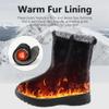 Aomigoct Warm Winter Boots for Women: Fur Lined Mid Calf Boots for Women Comfortale Zipper Womens Snow Boots Waterproof Walking Outdoor view 4