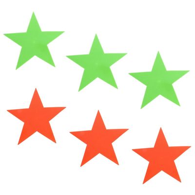 HANABASS 6pcs Carpet Decorative Markers Star Shape Carpet Markers Easy to Spot for Classroom Home and Outdoor Spot Marking