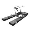 Spatium Water Bikes for Lake Inflatable Water Bike 3.0 Adult Inflatable Pontoon Water Bicycle 3-bladed Propeller One-Piece Rear Gear SUP Water Bike with Mat,Grey view 1