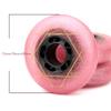 8 Pack Inline Wheels 72mm 76mm 80mm Inline Skate Wheels 83A Inline Skate Replacement Wheels with ABEC-9 Bearings Durable Pu Indoor Outdoor (Pink,80mm) view 2