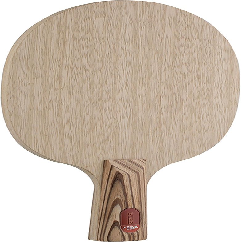 STIGA 1602-2101-65 Table Tennis Pen Racket, Certified by The Japan Table Tennis Association, Pure (Round), Natural