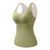 Womens Thermal Tank Tops Built in Bra Warm Underwear High Stretch Sleeveless Camisoles Comfy Soft Base Layer Vest,Blusas TRmicas para Mujer view 1
