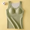Womens Thermal Tank Tops Built in Bra Warm Underwear High Stretch Sleeveless Camisoles Comfy Soft Base Layer Vest,Blusas TRmicas para Mujer view 2