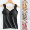 Womens Thermal Tank Tops Built in Bra Warm Underwear High Stretch Sleeveless Camisoles Comfy Soft Base Layer Vest,Thermal Undershirt with Built in Bras view 3