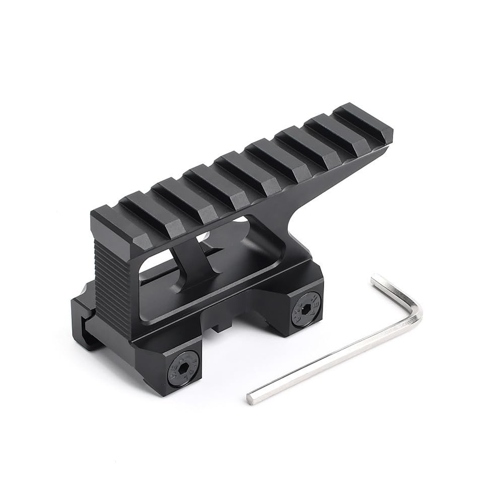 GLECTICAL 2.91" Red Dot Sight Riser Mount for EO Sight,8 Slots Picatinny Made of Aluminum Alloy,Hard Coat Anodize Finished