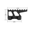 GLECTICAL 2.91" Red Dot Sight Riser Mount for EO Sight,8 Slots Picatinny Made of Aluminum Alloy,Hard Coat Anodize Finished view 4