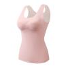 Womens Thermal Tank Tops Built in Bra Warm Underwear High Stretch Sleeveless Camisoles Comfy Soft Base Layer Vest,Thermal Vest Women view 1