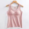 Womens Thermal Tank Tops Built in Bra Warm Underwear High Stretch Sleeveless Camisoles Comfy Soft Base Layer Vest,Thermal Vest Women view 2