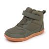 SECHRITE Toddler Kids Wide Barefoot Winter Boots High Top Girls Boys Warm Snow Boots Fur Lined Waterproof Non-Slip Minimalist Wide Toe Box Zero Drop Boots Ankle Booties Naturally Splay Army Green 29 view 1