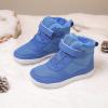SECHRITE Toddler Kids Wide Barefoot Winter Boots High Top Girls Boys Warm Snow Boots Fur Lined Waterproof Non-Slip Minimalist Wide Toe Box Zero Drop Boots Ankle Booties Naturally Splay Blue 26 view 3