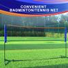 QOYBGJDD Tennis Net,Portable Badminton Net,Badminton Net 1.8cm Mesh Sturdy and Stable Net Frame Adjustable Height Easy to Carry Convenient Storage Multiple Suitable for Various Scenes(6.1m/20.0 view 3