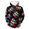 Parrots with Santa Hats Christmas Adult Hoodies Casual Sweatshirt Long Sleeve Pullover Hooded with Pockets for Women Men M view 1