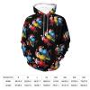 Parrots with Santa Hats Christmas Adult Hoodies Casual Sweatshirt Long Sleeve Pullover Hooded with Pockets for Women Men M view 2