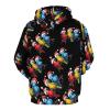 Parrots with Santa Hats Christmas Adult Hoodies Casual Sweatshirt Long Sleeve Pullover Hooded with Pockets for Women Men M view 3