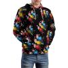 Parrots with Santa Hats Christmas Adult Hoodies Casual Sweatshirt Long Sleeve Pullover Hooded with Pockets for Women Men M view 4