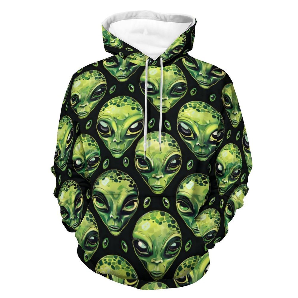 Peridot Alien Boxers Adult Hoodies Casual Sweatshirt Long Sleeve Pullover Hooded with Pockets for Women Men 3XL