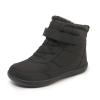 SECHRITE Toddler Kids Wide Barefoot Winter Boots High Top Girls Boys Warm Snow Boots Fur Lined Waterproof Non-Slip Minimalist Wide Toe Box Zero Drop Boots Ankle Booties Naturally Splay Black 34 view 1