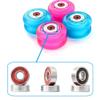 8 Pack Inline Wheels 64mm 68mm 72mm 76mm 80mm Inline Skate Wheels with ABEC-9 Bearings 88A Durable PU Inline Skate Replacement Wheels Indoor Outdoor for Kids Teens (Blue,68mm) view 3