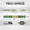 Winmau Darts Xenon 18g Barrel / 20g Full Weight Soft Tip 90% Professional Tungsten Darts Set with Dart Flights and Dart Shafts (Stems) view 4
